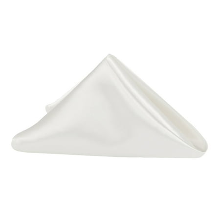 50 Pieces Satin Napkin 20 x20 square Edge: Hemmed Material: 100% Polyester - Ivory
50 Pieces Satin Napkin 20 x20 square Edge: Hemmed Material: 100% Polyester - Ivory