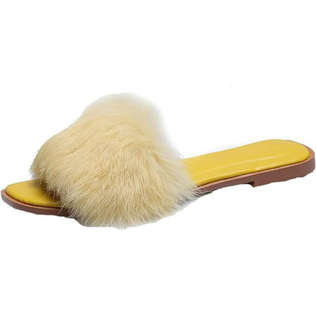 CoCopeaunt Women s Sandals Summer Slippers Plush Sandals Open Toe Home Slippers Bass Sandals One Word Beach Slippers
CoCopeaunt Women s Sandals Summer Slippers Plush Sandals Open Toe Home Slippers Bass Sandals One Word Beach Slippers