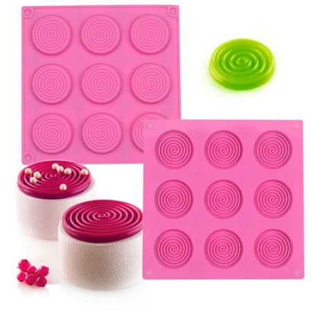 Cake Mold Soft Flexible Non-stick Anti-deformed Easy to Clean Make Dessert 9 Cavity 3D Spiral Textured Chocolate Mold Kitchen Supplies
Cake Mold Soft Flexible Non-stick Anti-deformed Easy to Clean Make Dessert 9 Cavity 3D Spiral Textured Chocolate Mold Kitchen Supplies