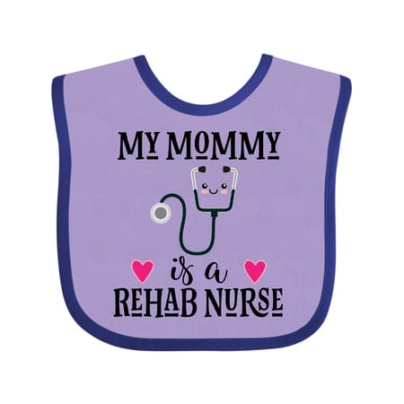 Inktastic Rehab Nurse Mommy Gift Baby Girl Bib