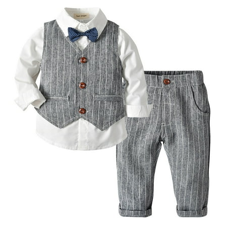 XEYOU Boys 3-Piece Vest Suits Set Long Sleeve Shirts and Pants Outfits Set with Tie
XEYOU Boys 3-Piece Vest Suits Set Long Sleeve Shirts and Pants Outfits Set with Tie