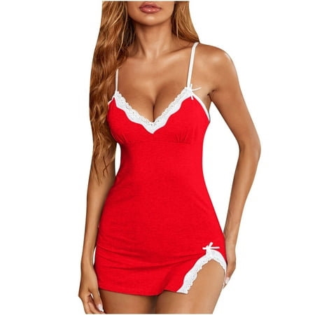 hoksml Lingerie Womens Comfortable Cotten Sexy Sling Dress Lace V-Neck Underwear Lingerie Sets Nightdress Clearance
hoksml Lingerie Womens Comfortable Cotten Sexy Sling Dress Lace V-Neck Underwear Lingerie Sets Nightdress Clearance