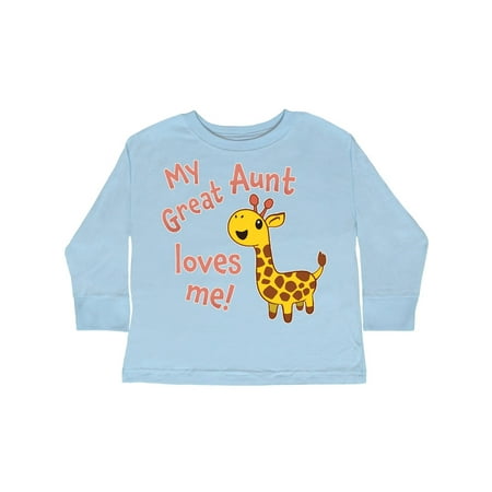 Inktastic My Great Aunt Loves me- cute giraffe Gift Toddler Boy or Toddler Girl Long Sleeve T-Shirt
Inktastic My Great Aunt Loves me- cute giraffe Gift Toddler Boy or Toddler Girl Long Sleeve T-Shirt
