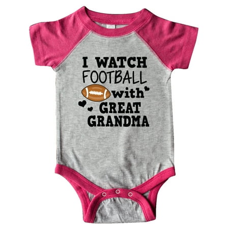 Inktastic I Watch Football with My Great Grandma Gift Baby Boy Bodysuit