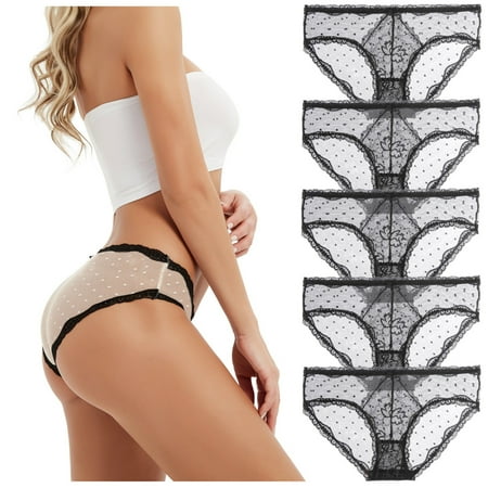 TAIAOJING Thongs For Women Ladies Transparent Lace Cotton Hollow Breathable Quality Underpants Underwear Panties Brief Pack of 5
TAIAOJING Thongs For Women Ladies Transparent Lace Cotton Hollow Breathable Quality Underpants Underwear Panties Brief Pack of 5