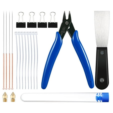 3D Printer Tool Kit 3D Printer Tool Set Cleaning Needles Pliers Scarper and Other Accessories for Printing Removing Cleaning
3D Printer Tool Kit 3D Printer Tool Set Cleaning Needles Pliers Scarper and Other Accessories for Printing Removing Cleaning