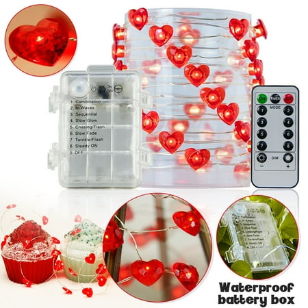 DEELLEEO Fairy String Lamp 10ft 40 LED Red Heart Flash Fairy Lamp Battery for Children s Bedroom Wedding House Party Valentine s Day Mother s Day Decoration Belt Remote Control and Timer
DEELLEEO Fairy String Lamp 10ft 40 LED Red Heart Flash Fairy Lamp Battery for Children s Bedroom Wedding House Party Valentine s Day Mother s Day Decoration Belt Remote Control and Timer