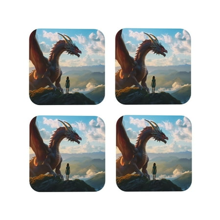 Leather Coasters of 4 Clear Sky Mountain Red Dragon Drink Coasters Foe Tabletop Protection Funny Desk Coasters Good Housewarming Gifts Square
Leather Coasters of 4 Clear Sky Mountain Red Dragon Drink Coasters Foe Tabletop Protection Funny Desk Coasters Good Housewarming Gifts Square