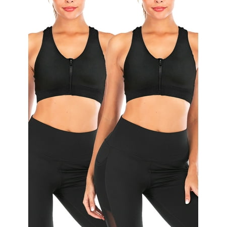 2 pack Women s Sports Bras Zipper Yoga Bras Racerback Workout Bras Wireless Zip Front High Impact Yoga Bras for Yoga Gym Workout Fitness
2 pack Women s Sports Bras Zipper Yoga Bras Racerback Workout Bras Wireless Zip Front High Impact Yoga Bras for Yoga Gym Workout Fitness