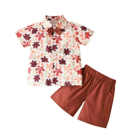 Rovga Boys 2 Piece Outfit Short Sleeve Floral Prints T Shirt Tops Shorts Child Kids Gentleman Outfits Boy Outfits
Rovga Boys 2 Piece Outfit Short Sleeve Floral Prints T Shirt Tops Shorts Child Kids Gentleman Outfits Boy Outfits