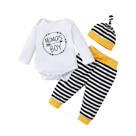 3 Months Baby Boys Outfits 6 Months Boys 3PCS Fall Winter Clothing Set Letter Print Newborn Boys Long Sleeve Top Pants Hat Set White
3 Months Baby Boys Outfits 6 Months Boys 3PCS Fall Winter Clothing Set Letter Print Newborn Boys Long Sleeve Top Pants Hat Set White