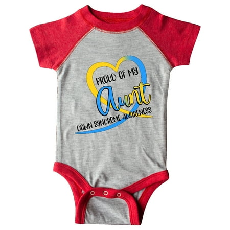 Inktastic Proud of my Aunt Down Syndrome Awareness Heart Ribbon Gift Baby Boy or Baby Girl Bodysuit
Inktastic Proud of my Aunt Down Syndrome Awareness Heart Ribbon Gift Baby Boy or Baby Girl Bodysuit