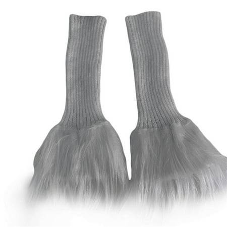 Women Ribbed Knit Leg Warmers Japanese Student Knee High Socks Boot Cuffs with Fur Trim for Spring/Fall/Winter
Women Ribbed Knit Leg Warmers Japanese Student Knee High Socks Boot Cuffs with Fur Trim for Spring/Fall/Winter