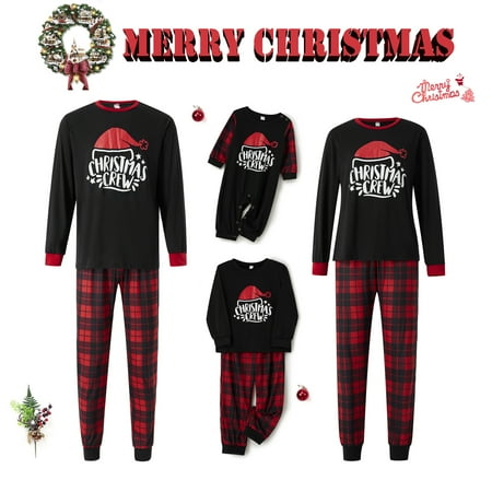 Christmas Family Matching Pajamas Set Printed Tops+Plaid Pants Holiday Loungewear Sleepwear Pjs Set for Adult Kids Baby
Christmas Family Matching Pajamas Set Printed Tops+Plaid Pants Holiday Loungewear Sleepwear Pjs Set for Adult Kids Baby