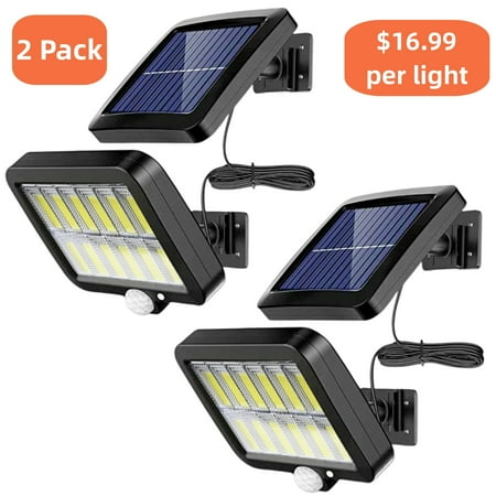 2 Pack LED Solar Bright Lights Motion Sensor Light Outdoor with Bright COB LED, 3 Lighting Modes Adjustable Panels Solar Powered Flood Lights for Garage Yard Porch Black
2 Pack LED Solar Bright Lights Motion Sensor Light Outdoor with Bright COB LED, 3 Lighting Modes Adjustable Panels Solar Powered Flood Lights for Garage Yard Porch Black