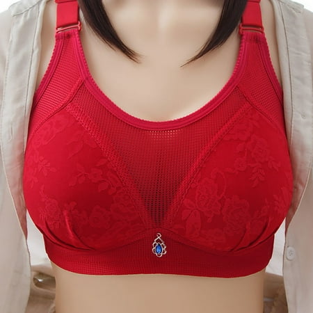 HWRETIE Bras for Women Plus Size Clearance Woman s Solid Color Comfortable Hollow Out Perspective Bra Underwear No Rims Clearance Red 14(XXXL)
HWRETIE Bras for Women Plus Size Clearance Woman s Solid Color Comfortable Hollow Out Perspective Bra Underwear No Rims Clearance Red 14(XXXL)