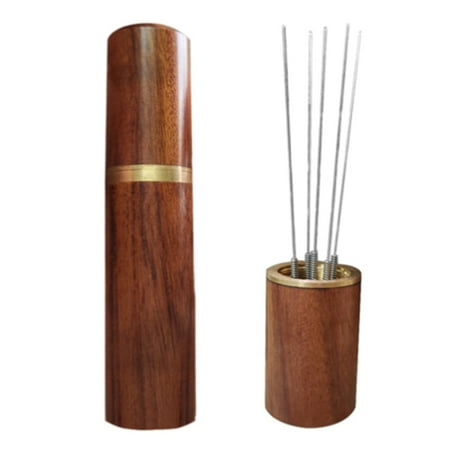 Coffee Tamper Stainless Steel Needles Wood Handle Espresso Stirrer Distributor Leveler Tools Kitchen Accessories
Coffee Tamper Stainless Steel Needles Wood Handle Espresso Stirrer Distributor Leveler Tools Kitchen Accessories