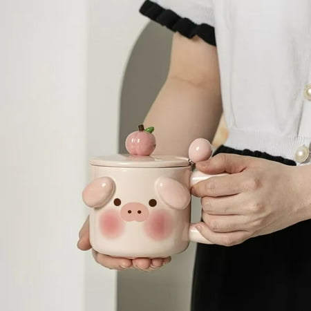 Adorable Cute Ceramic Coffee Cup with Spoon and Lid for Girls - Perfect Milk Breakfast Mug for Couples - Unique Birthday Gift Idea - Lovely Water Cup for Daily Use
Adorable Cute Ceramic Coffee Cup with Spoon and Lid for Girls - Perfect Milk Breakfast Mug for Couples - Unique Birthday Gift Idea - Lovely Water Cup for Daily Use