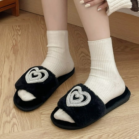 Gubotare Slippers For Men Fuzzy Curly Slippers Cross Band Slip on Open Toe Comfy House Shoes Indoor Outdoor Slippers Black 6.5
Gubotare Slippers For Men Fuzzy Curly Slippers Cross Band Slip on Open Toe Comfy House Shoes Indoor Outdoor Slippers Black 6.5