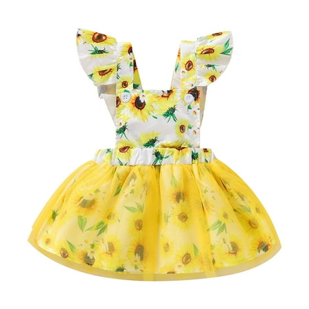 cngelg Toddler Kids Girls Fly Sleeves Sunflowers Prints Mesh Tulle Princess Dress Girls Dress Bright Girl Dresses Dress with Diaper Cover
cngelg Toddler Kids Girls Fly Sleeves Sunflowers Prints Mesh Tulle Princess Dress Girls Dress Bright Girl Dresses Dress with Diaper Cover
