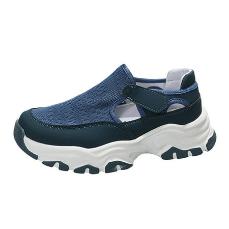 Ediodpoh Ladies Fashion Color Blocking Breathable Knitted Mesh Hook Loop Thick Sole Casual Sneakers Sneakers for Women Blue 6.5(37)
Ediodpoh Ladies Fashion Color Blocking Breathable Knitted Mesh Hook Loop Thick Sole Casual Sneakers Sneakers for Women Blue 6.5(37)