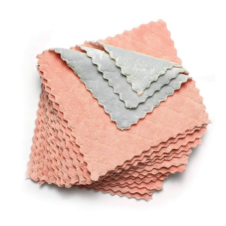 Dish Cloths Absorbent Towels Coral Velvet Dishcloths Nonstick Oil Fast Drying Washcloths 12 Pack 10X10In Pink-Gray
Dish Cloths Absorbent Towels Coral Velvet Dishcloths Nonstick Oil Fast Drying Washcloths 12 Pack 10X10In Pink-Gray