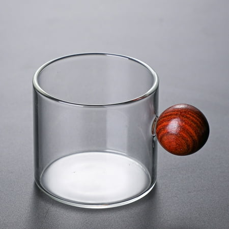Livesture Glass Coffee Cup Stained Glass Cup Glass Tea Cup Coffee Set Glass Individual Cup Wooden Handle Cup Transparent color
Livesture Glass Coffee Cup Stained Glass Cup Glass Tea Cup Coffee Set Glass Individual Cup Wooden Handle Cup Transparent color