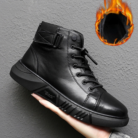 Ankle Boots Black PU Leather Men Shoes Autumn Winter Comfortable High-top Casual Shoes 2022 Fashion Leahter Platform Boots Man
Ankle Boots Black PU Leather Men Shoes Autumn Winter Comfortable High-top Casual Shoes 2022 Fashion Leahter Platform Boots Man