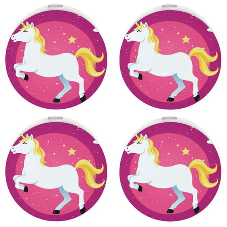 LED Night Light Lamp with Smart Sensor Dusk to Dawn Sensor 4-Pack for Bedroom Bathroom Hallway White 0.5W Plug-in Unicorn Cartoon Pink
LED Night Light Lamp with Smart Sensor Dusk to Dawn Sensor 4-Pack for Bedroom Bathroom Hallway White 0.5W Plug-in Unicorn Cartoon Pink