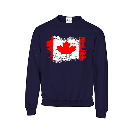 Canadian Flag Youth's Crewnecks Canada Sweatshirts