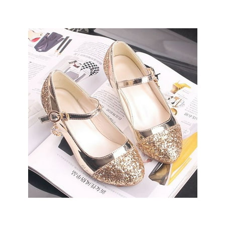 Crocowalk Girls Dress Shoes Non Slip Mary Jane Fashion Dress Shoes Pumps Party Sequins Buckle Dance Shoes Gold 11.5c
Crocowalk Girls Dress Shoes Non Slip Mary Jane Fashion Dress Shoes Pumps Party Sequins Buckle Dance Shoes Gold 11.5c