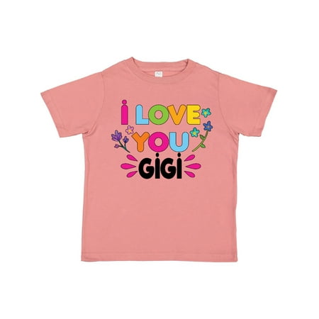 Inktastic I Love You Gigi with Flowers Gift Toddler Toddler Girl T-Shirt