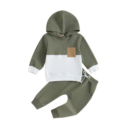 Bagilaanoe 2PCS Toddler Baby Boy Long Pants Set Contrast Color Long Sleeve Sweatshirt Pullover Tops + Drawstring Sweatpants 6M 12M 18M 24M 3T 4T Kids Casual Sweatsuits
Bagilaanoe 2PCS Toddler Baby Boy Long Pants Set Contrast Color Long Sleeve Sweatshirt Pullover Tops + Drawstring Sweatpants 6M 12M 18M 24M 3T 4T Kids Casual Sweatsuits