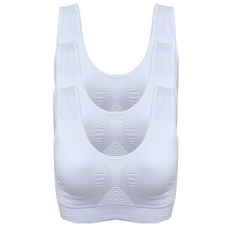 Maxcozy 3Pcs Women Sports Bras Seamless Stretch Push Up Bra Yoga Gym Workout Strap Vest Tops
Maxcozy 3Pcs Women Sports Bras Seamless Stretch Push Up Bra Yoga Gym Workout Strap Vest Tops