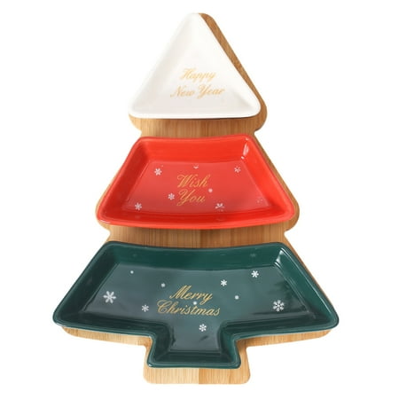 NUOLUX 1 Set Multifunction Christmas Tree Shape Fruit Plates Ceramics Candy Snack Trays
NUOLUX 1 Set Multifunction Christmas Tree Shape Fruit Plates Ceramics Candy Snack Trays