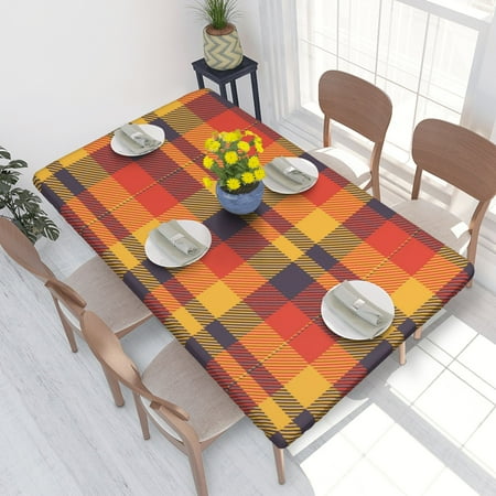 Home Deluxe Tablecloth Autumn Color Panel Plaid Waterproof Elastic Rim Edged Table Cover- For Christmas Parties And Picnics 4ft
Home Deluxe Tablecloth Autumn Color Panel Plaid Waterproof Elastic Rim Edged Table Cover- For Christmas Parties And Picnics 4ft
