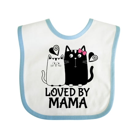 Inktastic Loved by Mama Baby Outfit Gift Baby Boy or Baby Girl Bib