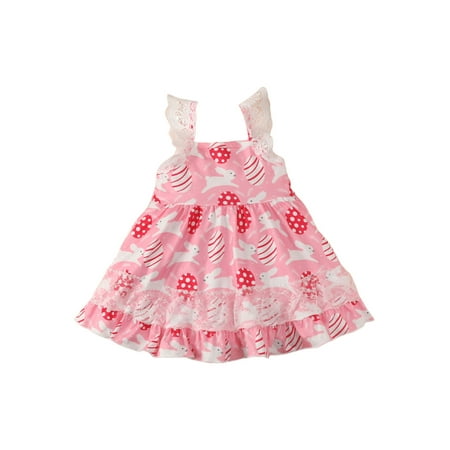 Little Kids Baby Girls Easter Days Princess Party Dresses Sleeveless Strap Bunny Print Casual Tutu A-Lined Dress 
Little Kids Baby Girls Easter Days Princess Party Dresses Sleeveless Strap Bunny Print Casual Tutu A-Lined Dress