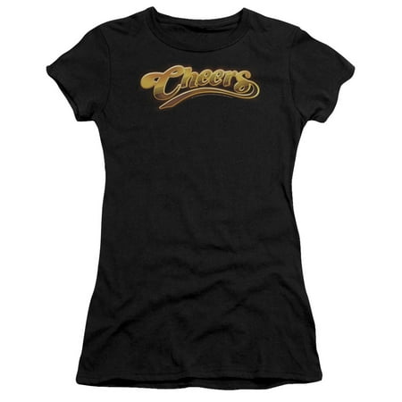 Cheers - Cheers Logo - Juniors Teen Girls Cap Sleeve Shirt - Large