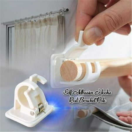 BTJX 2PC Holders Bracket Rod Adhesive Hooks Drapery Hook Self Pole Housekeeping & Organizers
BTJX 2PC Holders Bracket Rod Adhesive Hooks Drapery Hook Self Pole Housekeeping & Organizers