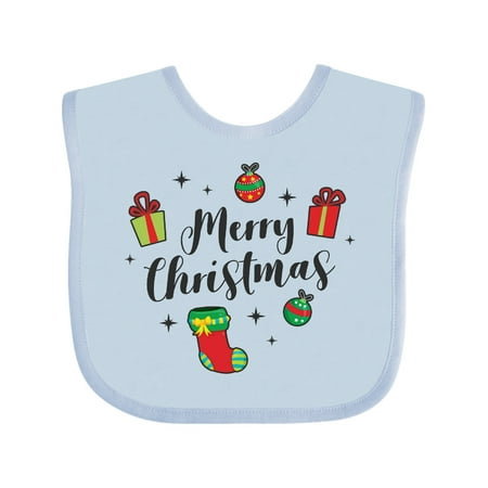 Inktastic Merry Christmas with Presents Ornaments and Stocking Gift Baby Boy or Baby Girl Bib
Inktastic Merry Christmas with Presents Ornaments and Stocking Gift Baby Boy or Baby Girl Bib