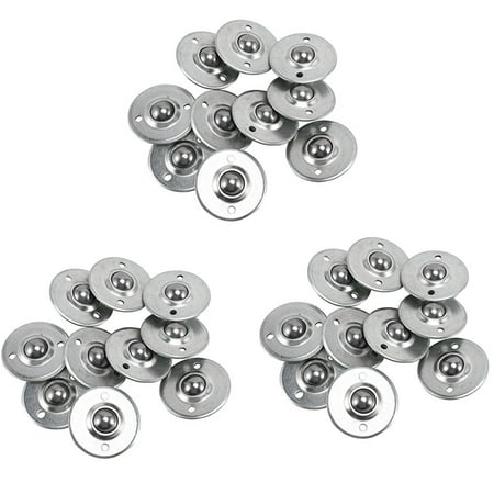 30Pcs -16B 5/8-Inch Steel Roller Ball Flange Conveyor Unit