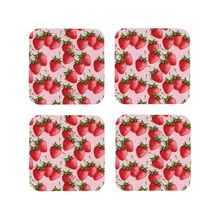 Leather Coasters with Heat-resistant for Drinks Strawberry funny Cup Coasters Cup Pad Mat for Tabletop Protection Coffee Table Office Desk and Housewarming Gift
Leather Coasters with Heat-resistant for Drinks Strawberry funny Cup Coasters Cup Pad Mat for Tabletop Protection Coffee Table Office Desk and Housewarming Gift