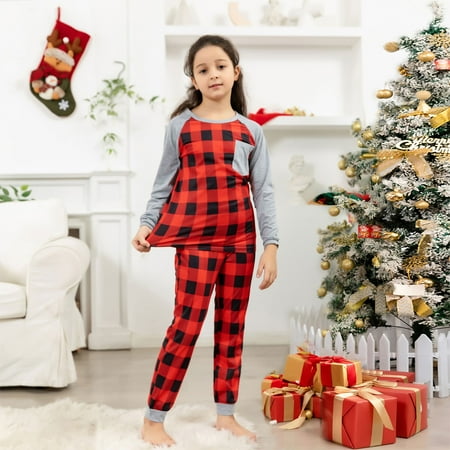 Christmas Parent-child Family Set Home Printed CHRISTMAS PAJAMAS Two-piece Set