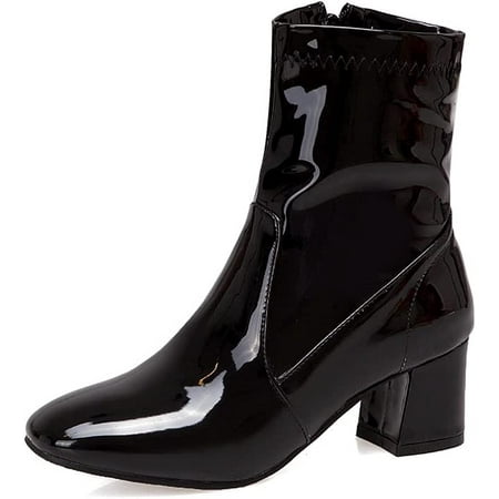 Women s Ankle Boots Square Toe Go Go Boots with Chunky Heel and Zipper for Womens Ladies
Women s Ankle Boots Square Toe Go Go Boots with Chunky Heel and Zipper for Womens Ladies