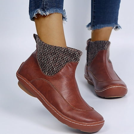 Zunfeo Women Winter Boots- Low-heeled Solid Classic Elegant Boots Pointy Toe Fashion Warm Boots Christmas Gifts Clearance Brown 6
Zunfeo Women Winter Boots- Low-heeled Solid Classic Elegant Boots Pointy Toe Fashion Warm Boots Christmas Gifts Clearance Brown 6