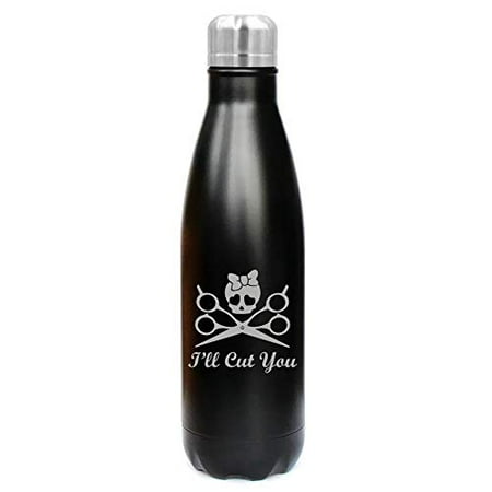 MIP Brand 17 oz. Double Wall Vacuum Insulated Stainless Steel Water Bottle Travel Mug Cup I ll Cut You Hair Dresser Stylist (Black)
MIP Brand 17 oz. Double Wall Vacuum Insulated Stainless Steel Water Bottle Travel Mug Cup I ll Cut You Hair Dresser Stylist (Black)