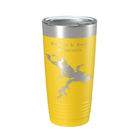 Robert S. Kerr Reservoir Tumbler Lake Map Travel Mug Insulated Laser Engraved Coffee Cup Oklahoma 20 oz Yellow
Robert S. Kerr Reservoir Tumbler Lake Map Travel Mug Insulated Laser Engraved Coffee Cup Oklahoma 20 oz Yellow