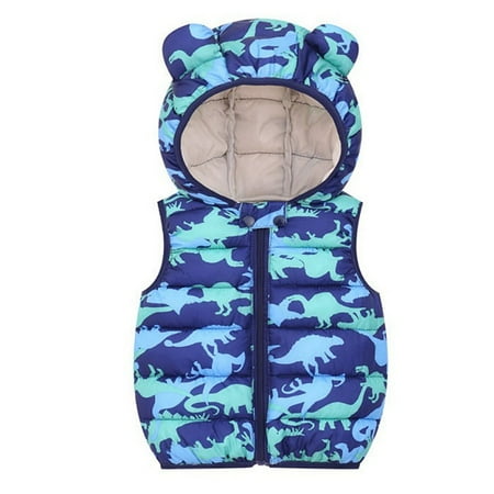 2-7T Boys Girls Toddlers Light-Weight Water-Resistant Hooded Puffer Vest Dinosaur Winter Jacket Outerwear
2-7T Boys Girls Toddlers Light-Weight Water-Resistant Hooded Puffer Vest Dinosaur Winter Jacket Outerwear