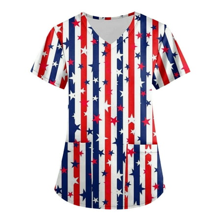 Mlqidk Women s American Flag Printed Scrub Tops Short Sleeve T-Shirts Stretchy Print V Neck Nurse Uniforms with Pockets Multicolor XXXXL
Mlqidk Women s American Flag Printed Scrub Tops Short Sleeve T-Shirts Stretchy Print V Neck Nurse Uniforms with Pockets Multicolor XXXXL